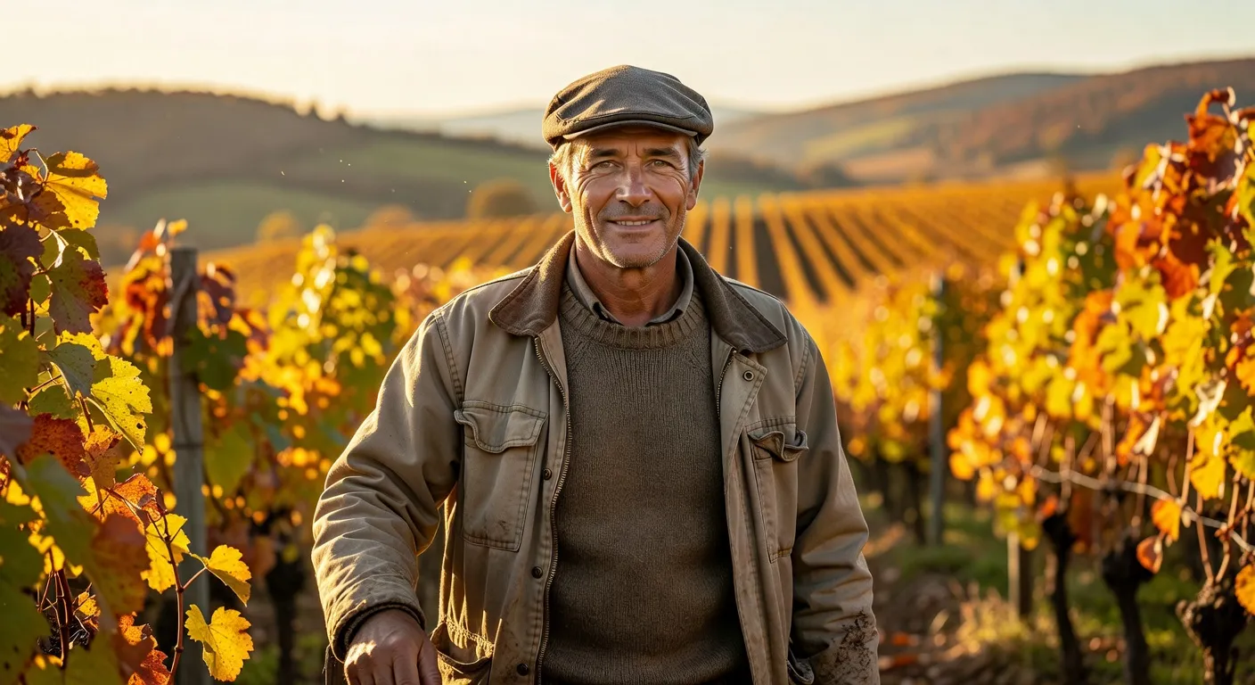 Portrait de Pierre-Luc Troussard, viticulteur AOC Arbois dans le vignoble jurassien